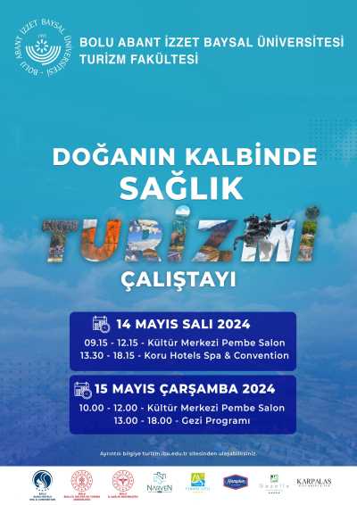 Bolu Sağlık Turizmi Çalıştayı Afişi